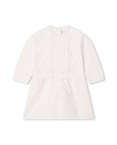 Белое вязаное платье для девочки Michael Kors, белый