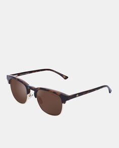 Подпольные круглые солнцезащитные очки-унисекс в Гаване Clandestine, коричневый
