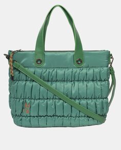 Зеленая мягкая сумка-шопер с регулируемым плечевым ремнем Robert Pietri, зеленый