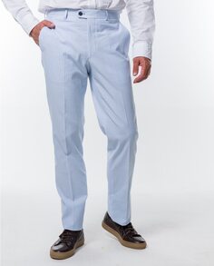 Обычные мужские классические брюки синего цвета Wickett Jones, синий
