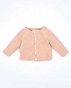 Розовая хлопковая куртка для девочки Fina Ejerique, розовый
