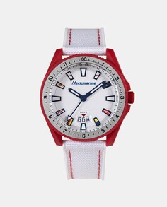 Женские часы Coral Reef NM-X4776M08 из смолы и красного нейлона Neckmarine, красный