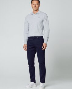 Обычные мужские брюки с пятью карманами темно-синего цвета Hackett, темно-синий