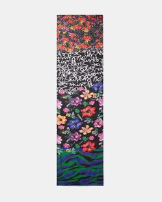 Разноцветный шарф с комбинированным принтом Desigual, мультиколор
