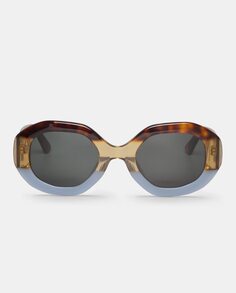 Разноцветные женские солнцезащитные очки из ацетата с геометрическим узором Mr. Boho, мультиколор