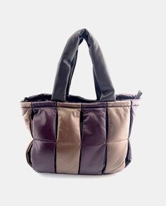 Двухцветная мягкая сумка-шопер бордового цвета со съемным ремнем через плечо DMR, бордо