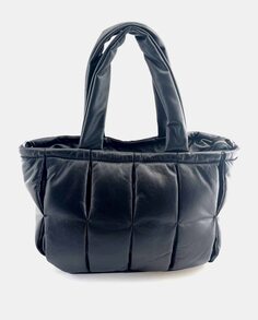 Черная мягкая сумка-шопер со съемным плечевым ремнем DMR, черный