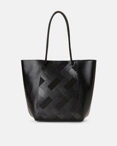 Черная сумка-шоппер в стиле пэчворк Jo &amp; Mr. Joe, черный