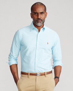 Мужская оксфордская рубашка стандартного кроя Polo Ralph Lauren, светло-синий