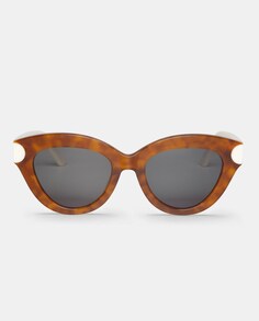 Женские солнцезащитные очки &quot;кошачий глаз&quot; из ацетата светло-гаванского цвета Mr. Boho, светло-коричневый