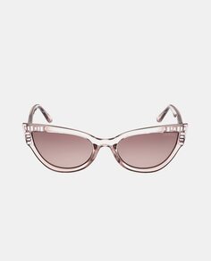 Женские солнцезащитные очки «кошачий глаз» бежевого цвета Guess, бежевый