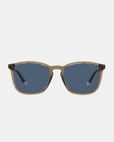 Светло-коричневые мужские солнцезащитные очки прямоугольной формы с поляризационными линзами Polaroid Originals, светло-коричневый
