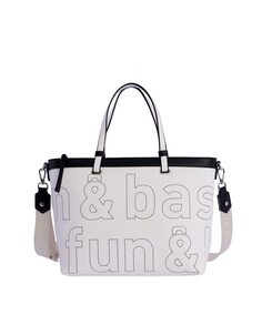 Белая сумка через плечо Onfalia на молнии Fun &amp; Basics, белый