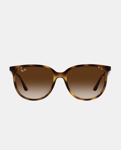 Круглые женские солнцезащитные очки цвета Гавана Ray-Ban, коричневый