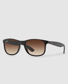 Солнцезащитные очки Andy RB4202 матового коричневого цвета Ray-Ban, коричневый