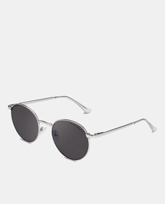 Круглые серебряные металлические солнцезащитные очки унисекс Clandestine Clandestine, серебро