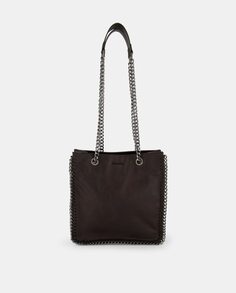 Коричневая сумка-шопер с цепочкой Tintoretto, темно коричневый