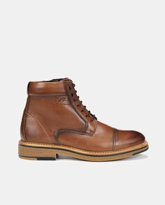 Мужские кожаные ботинки Kasper с прямым носком Fluchos, светло-коричневый