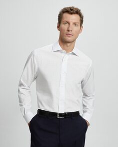 Мужская классическая рубашка стандартного кроя без утюга Emidio Tucci, темно-синий