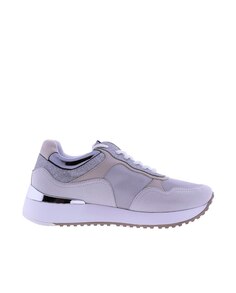 Женские спортивные туфли серебристого цвета с кружевной застежкой Don Algodón, серебро