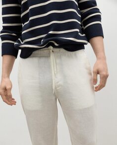 Обычные мужские брюки-джоггеры с эластичной резинкой на талии Ecoalf, белый