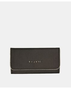 Черный кошелек Contratempo с RFID-защитой Bugatti, черный