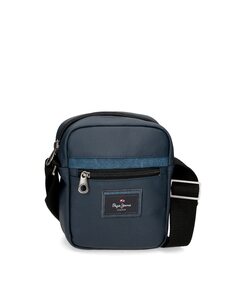 Маленькая мужская сумка через плечо Court темно-синего цвета с передним карманом Pepe Jeans, синий