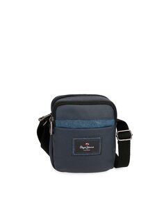 Маленькая мужская сумка через плечо Court темно-синего цвета с двумя отделениями Pepe Jeans, синий