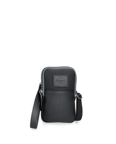 Мужская черная сумка для мобильного телефона Frontier с задним карманом Pepe Jeans, черный