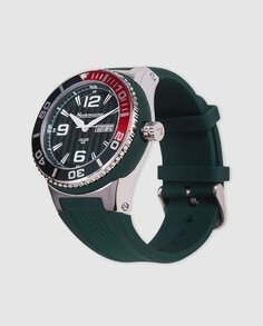 Neckmarine NM98109 Зеленые резиновые мужские часы Neckmarine, зеленый