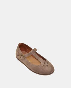 Кожаные туфли Мэри Джейн для девочек с высеченными деталями и застежкой-пряжкой Chuches