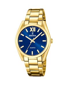 F20640/5 Женские часы Boyfriend из золотой стали Festina, золотой