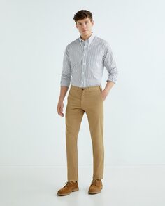 Обычные мужские брюки-чиносы Barbour, коричневый