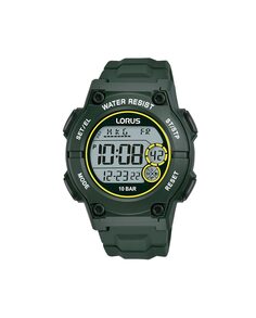Мужские часы Sport man R2333PX9 с силиконовым зеленым ремешком Lorus, зеленый