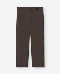 Мужские коричневые классические брюки из хлопка Adolfo Dominguez, коричневый