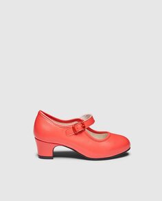 Туфли для фламенко для девочек Обувь Olé Tus Coral Olé Tus Zapatos, коралловый