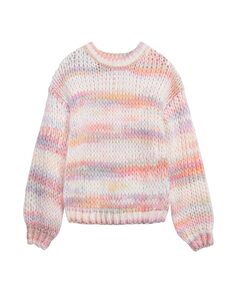 Разноцветный свитер для девочки с длинными рукавами Mini Molly, мультиколор