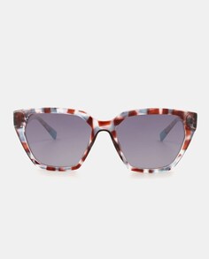 Женские солнцезащитные очки в разноцветной геометрической оправе Mr. Wonderful, коричневый