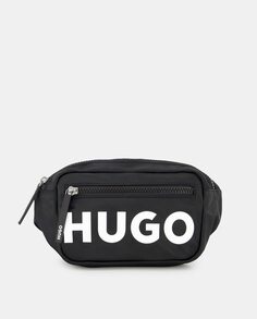 Мужская поясная сумка черного цвета Hugo, черный