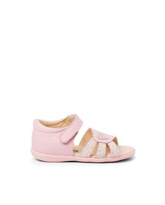 Кожаные открытые сандалии &quot;Первые шаги девочки&quot; Pisamonas, розовый