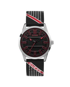 Мужские часы Hunter W1300G1 с силиконовым ремешком и красным ремешком Guess, красный