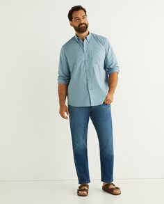 Классические мужские джинсы с 5 карманами большого размера Dustin, синий