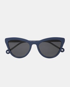 Женские солнцезащитные очки «кошачий глаз» синего цвета с поляризационными линзами Parafina, синий