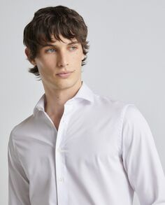 Мужская структурированная рубашка из бисера Easy Wear, белый