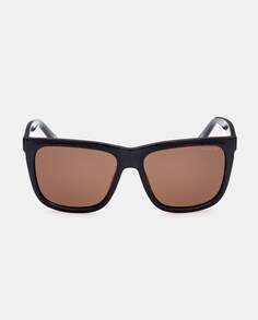 Квадратные солнцезащитные очки темно-гаванского цвета с поляризационными линзами Skechers, темно коричневый