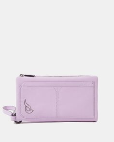 Большой женский кожаный кошелек Summer Song фиолетового цвета Abbacino, фиолетовый