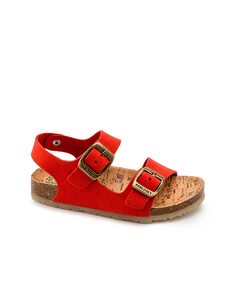 Красные кожаные сандалии для мальчика Pablosky, красный