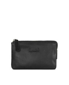 Женский кожаный кошелек Antwerp черного цвета с RFID-защитой Jaslen, черный
