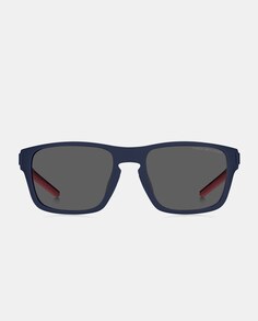 Серые квадратные мужские солнцезащитные очки Tommy Hilfiger, серый