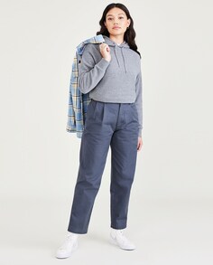 Женские брюки-чиносы с завышенной талией и вытачками Dockers, синий